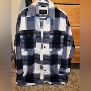 Plaid Shacket-XS